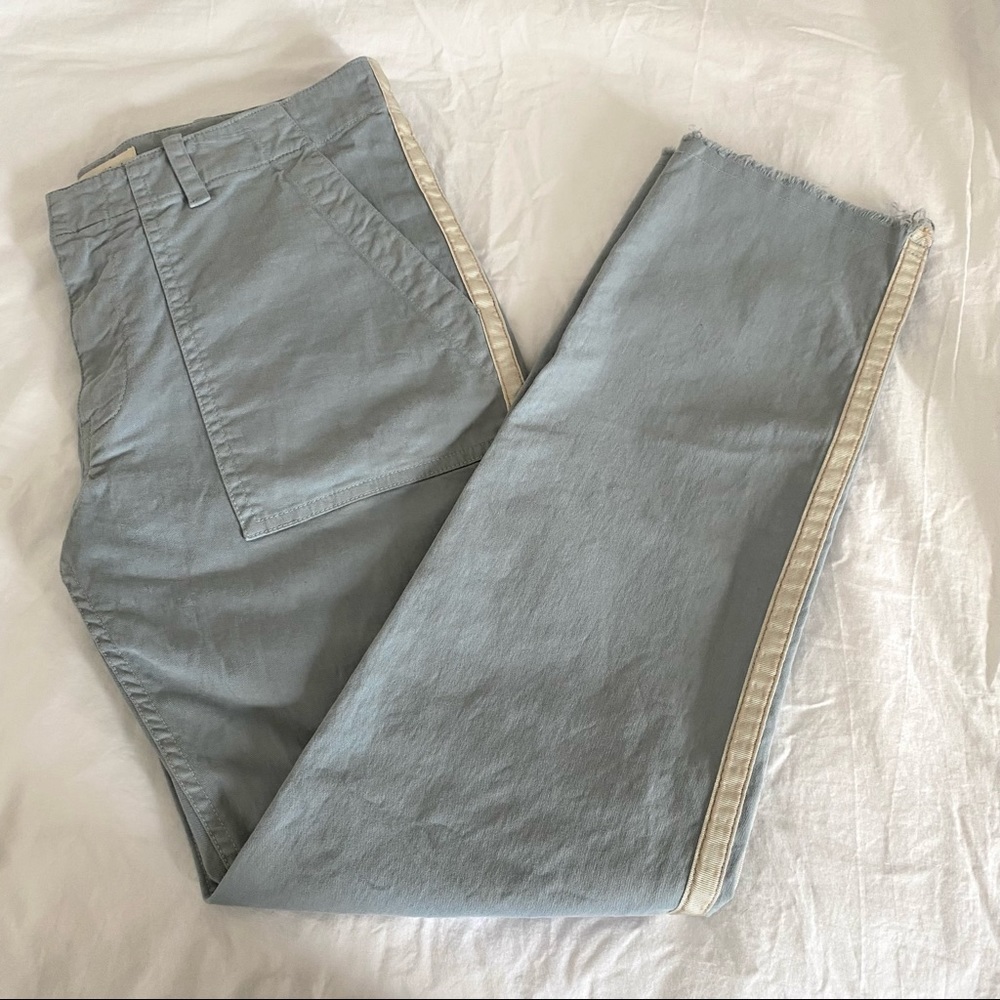 NWOT Nili Lotan Jenna Pant - Steel Blue with Tape